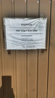 Sprzedam fiata 125p+ garaż - 2