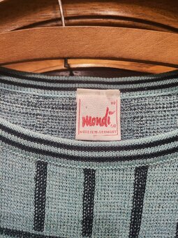 Sweterek miętowy we wzory rozm. L/40 MONDI - 2