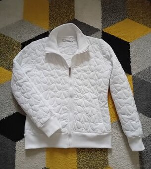 Biała bluza zasuwana na suwak - 2