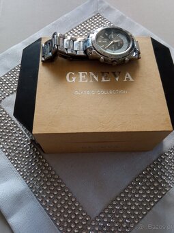 ZEGAREK GENEVA glassic ccolection ze stali szlachetnej stan - 2