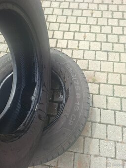Opony 225/75/16 c  CONTINETAL VANKO CAMPER  116R nie naprawi - 2