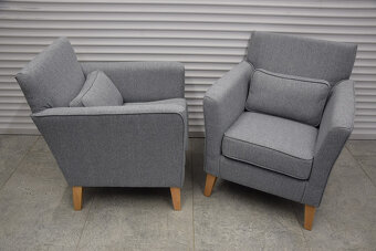 fotele i pufa - komplet jak nowy - 2