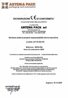 Automatyczna linia do pakowania, owijarka, zgrzewarka Artema - 2
