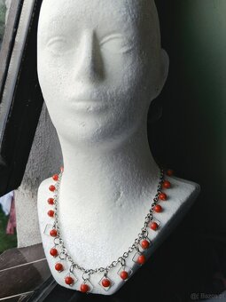 naszyjnik choker z akrylowych koralików - 2