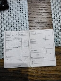 Dowód  rejestracyjny pojazdu JAWA 350 - 2