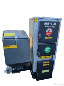 Kocioł Piec na eko groszek 20kW/180m2-Krzystal - 2