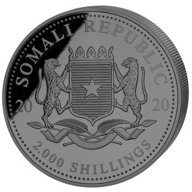 Srebrny lampart inwestycyjny - 1 kg czarna edycja 2020 - 2