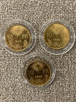 Zestaw 3 trzech złotych monet heliavita - 2