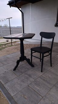 Stolik kawowy plus krzesło PRL - 2