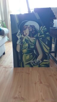 Sprzedam obraz Tamara Łempicka- Kobieta w kapeluszu 50 na 70 - 2