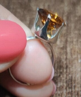 Pierścionek brązowe oczko - 2