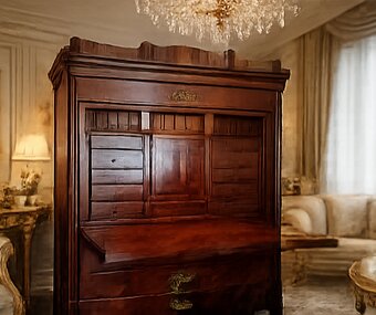 Oryginalna sekretera Biedermeier - 2