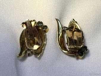 Zestaw biżuterii 750 GG 18 ct diamenty + kolorowe kamienie 1 - 2