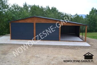 Garaż blaszany 6x5 konstrukcja profil ocynk - 2