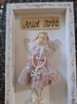 Anioł stróż w białej ramce - 2