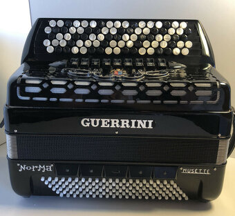 Guerrini Norma Musette B System (Griff) Czarny akordeon Akko - 2