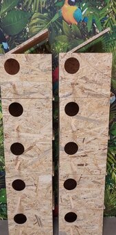Budki lęgowe dla ptaków papug o wymiarach 18,5x17x15cm - 2
