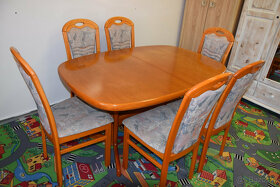 stół rozkładany i sześć krzeseł - jak nowy - 2