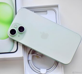 iPhone 15 Green BATERIA 100% TOP - 2