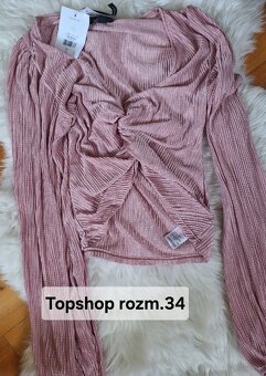 Stylowa bluzka pudrowy róż - 2