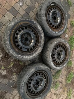 Opony zimowe i felgi do Opla 185x60x15 - 2