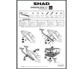 Stelaż kufra centralnego SHAD K0Z667ST - Kawasaki Ninja 650 - 2