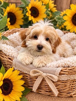 Chłopczyk Maltipoo Pudel Toy x Maltańczyk gotowy do nowego d - 2