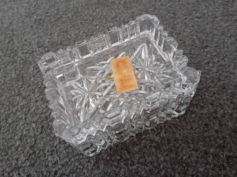 Krysztalowa papierosnica popielniczka - 2