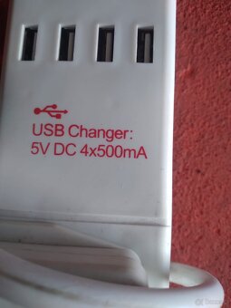 UK PRZEDURZACZ USB changer 5 u dc 4x500 ma długość 2 m z prz - 2