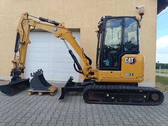 Minikoparka CAT 303.5 CR 07A - rok 2022 - klimatyzacja - 2