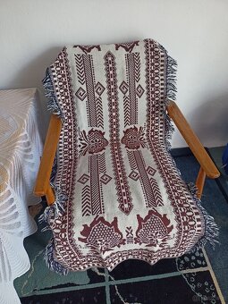Dwie ładne narzuty na fotele, dwustronne - 2