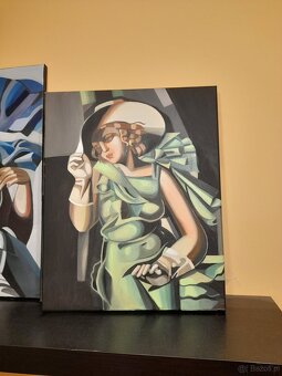 Sprzedam obraz Tamara Łempicka- Kobieta w kapeluszu 40 na 50 - 2