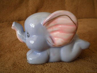 Sprzedam figurkę ceramiczną mały słoń, używany, stan dobry. - 2