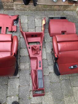bmw e30 m3 czerwone skórzane wnętrze podgrzewane - 2