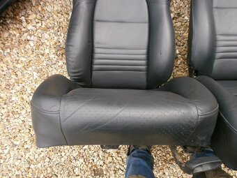 Porsche 911 / 996 czarne skórzane fotele turbo elektryczne - 2