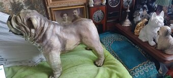figura BULDOG ANGIELSKI XXL z żywicy wysokośc 74 z glowa 56c - 2