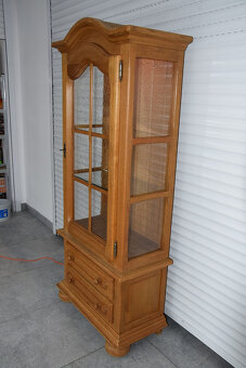 witryna z drewna dębowego - jak nowa - 2