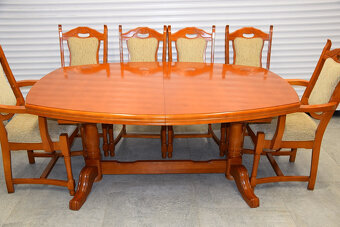 stół rozkładany i 10 krzeseł - 2