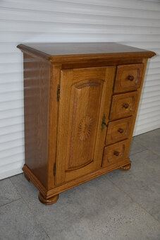 komoda z drewna dębowego - jak nowa - 2