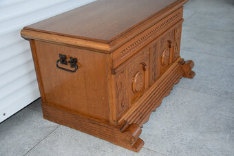 skrzynia dębowa - jak nowa - 2