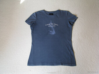 Granatowa koszulka Tatuum z żaglówką T-shirt rozm. M vintage - 2