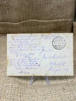 B307 pocztówka original wojsko Pruskie 1916 ww1 LUX - 2