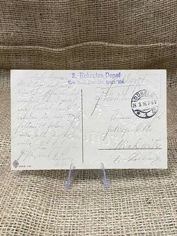 B306 pocztówka original poczta polowa 1916 ww1 LUX - 2