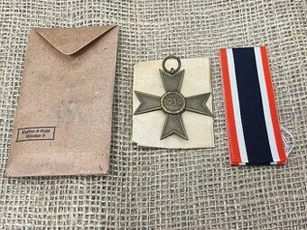 Komplet krzyż KVK Deschler syg 1 mint oryginal ww2 wh - 2