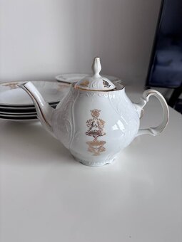 Zestaw porcelanowy Bernadotte – Thun – relief barokowy ze zł - 2