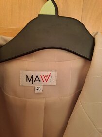 Beżowy elegancki żakiet rozmiar 40 firmy Mavi - 2