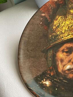 Talerz Kolekcjonerski  Mężczyzna w Hełmie Vintage Ścienny - 2