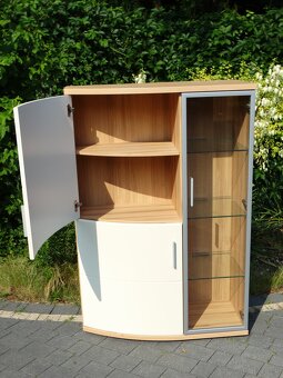 Zestaw mebli + stół szklano-drewniany - 2