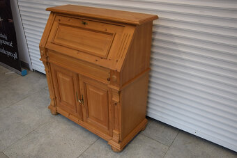 sekretarzyk z drewna świerkowego - super stan - 2