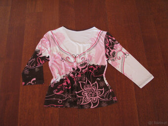 Koszulka damska, bluzka z rękawem 3/4, rozm. M / L cekiny, k - 2